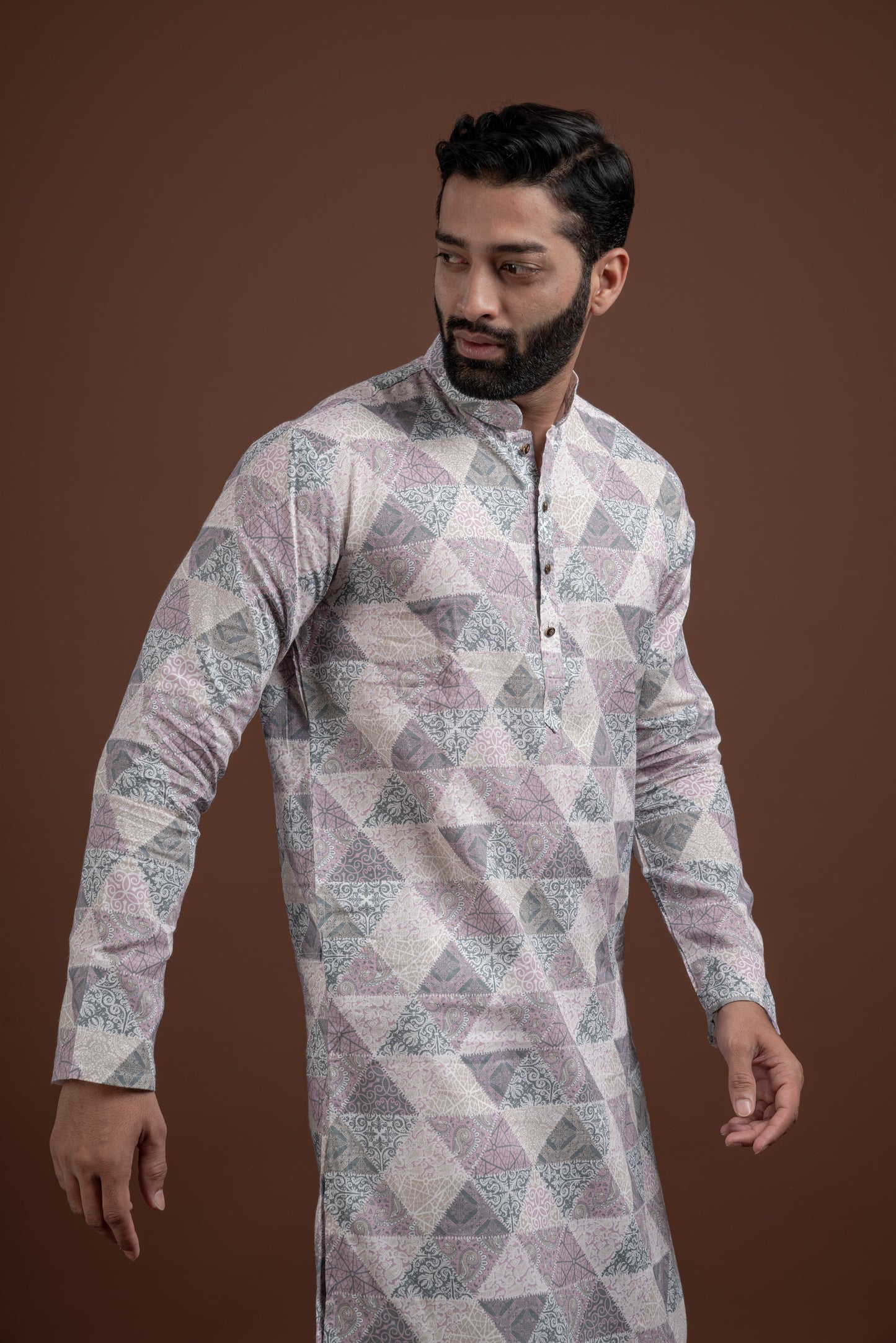 LINEN PRINTED KURTA