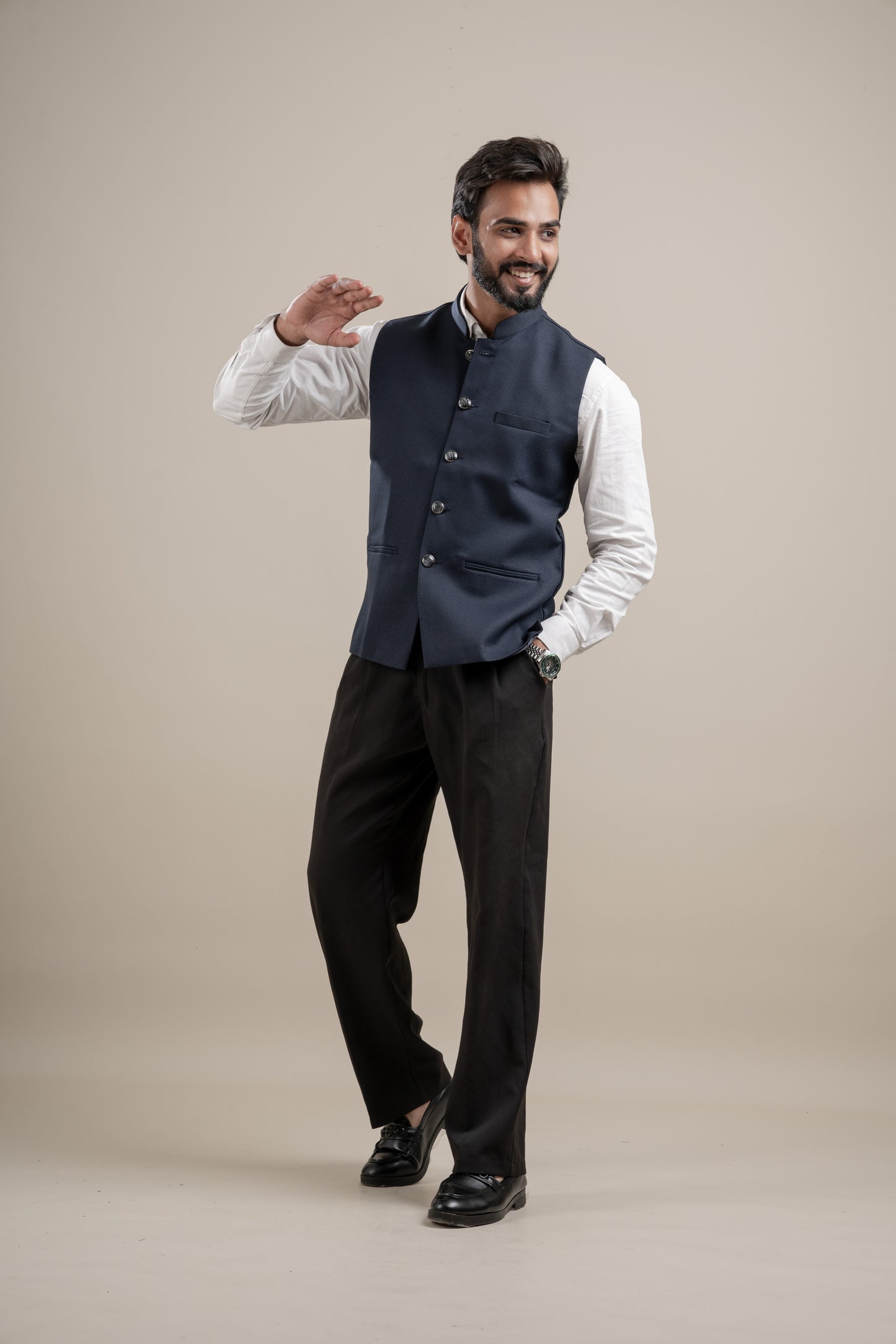 PLAIN BLACK NEHRU JACKET