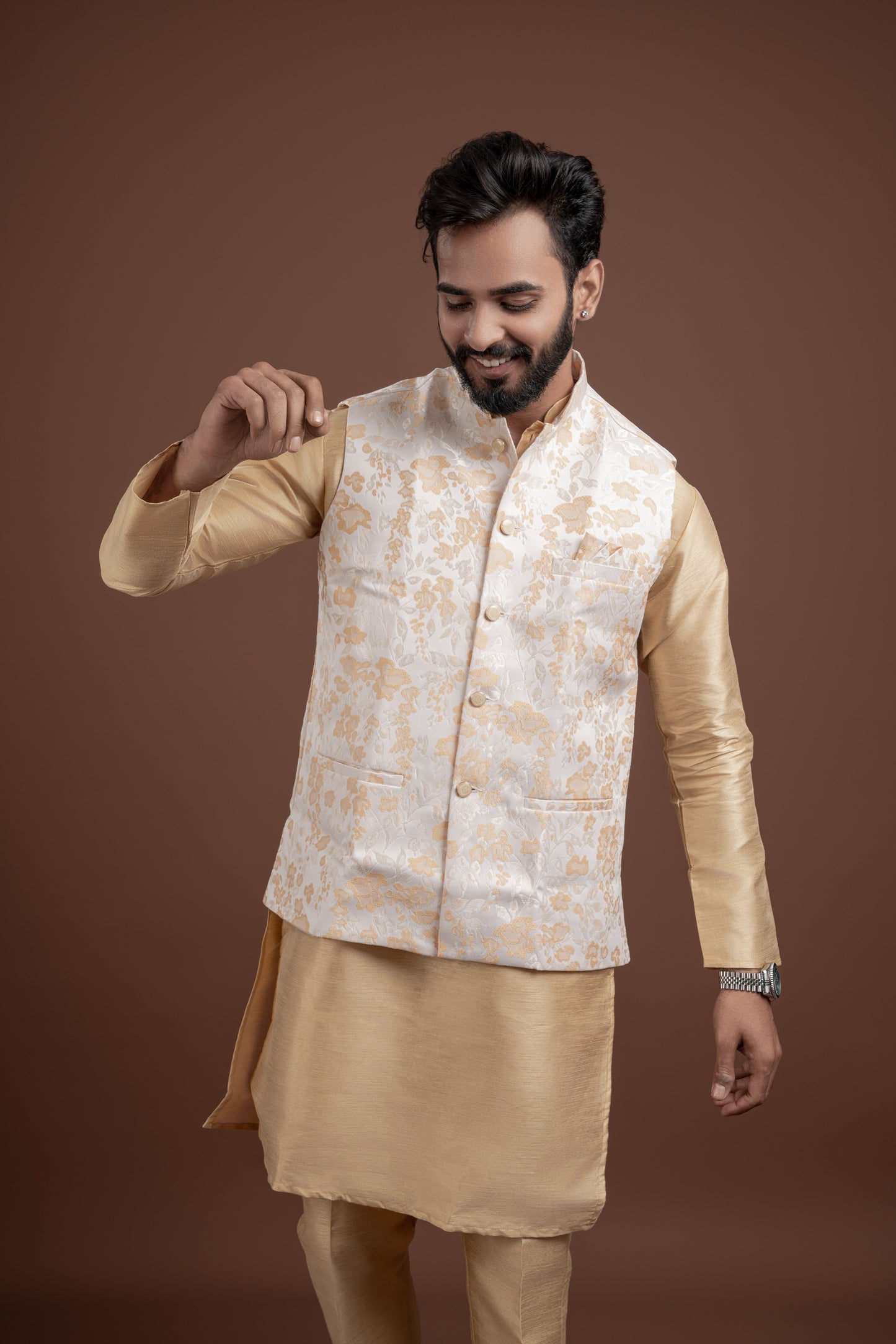 FLORAL COTI KURTA SET