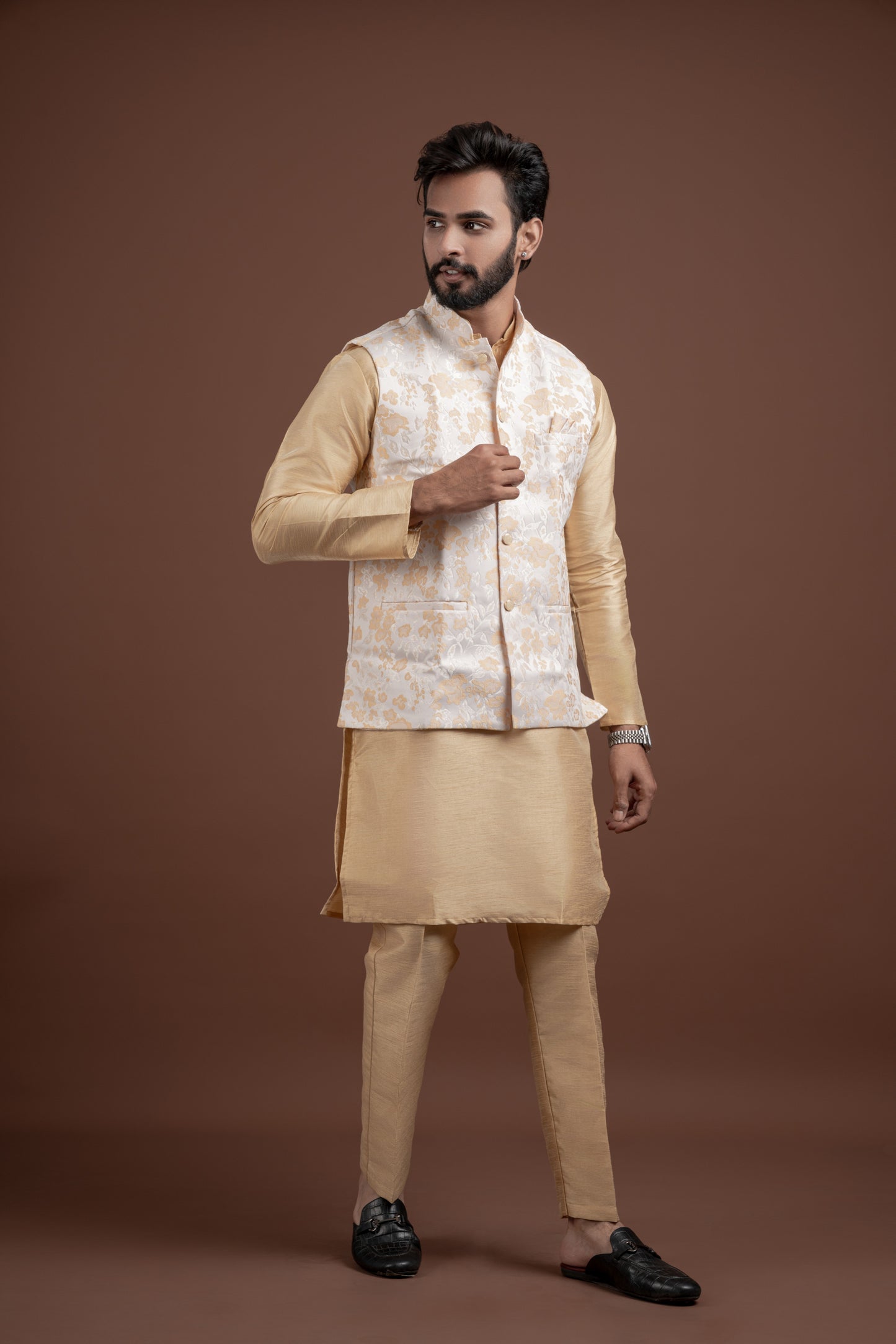 FLORAL COTI KURTA SET