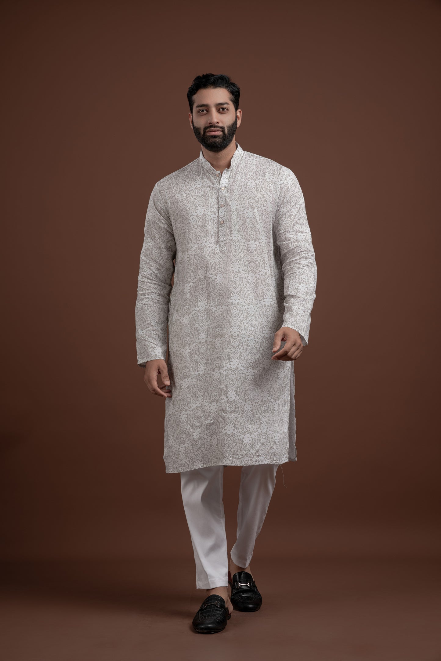 LINEN PRINTED KURTA