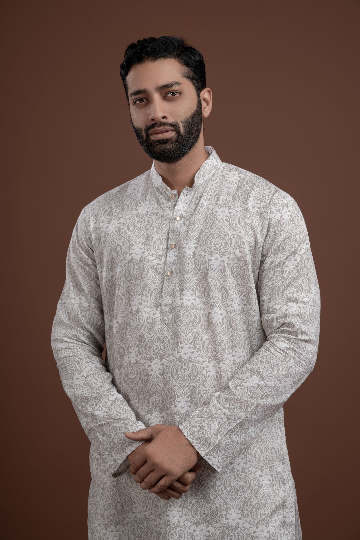 LINEN PRINTED KURTA