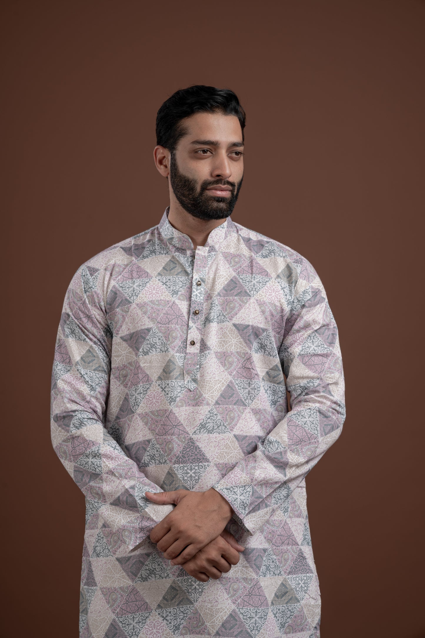LINEN PRINTED KURTA