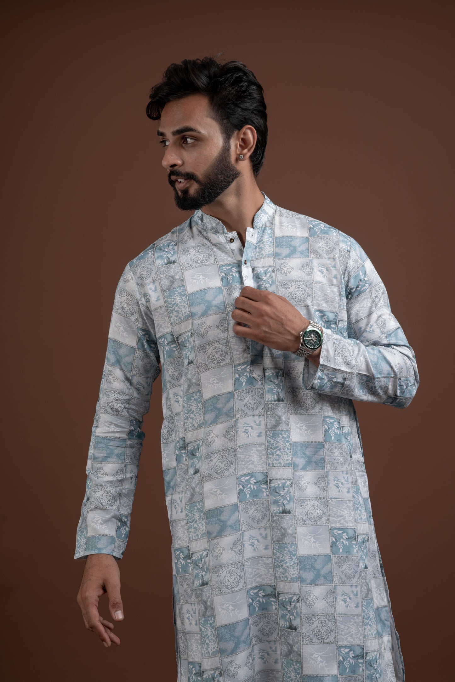 LINEN PRINTED KURTA