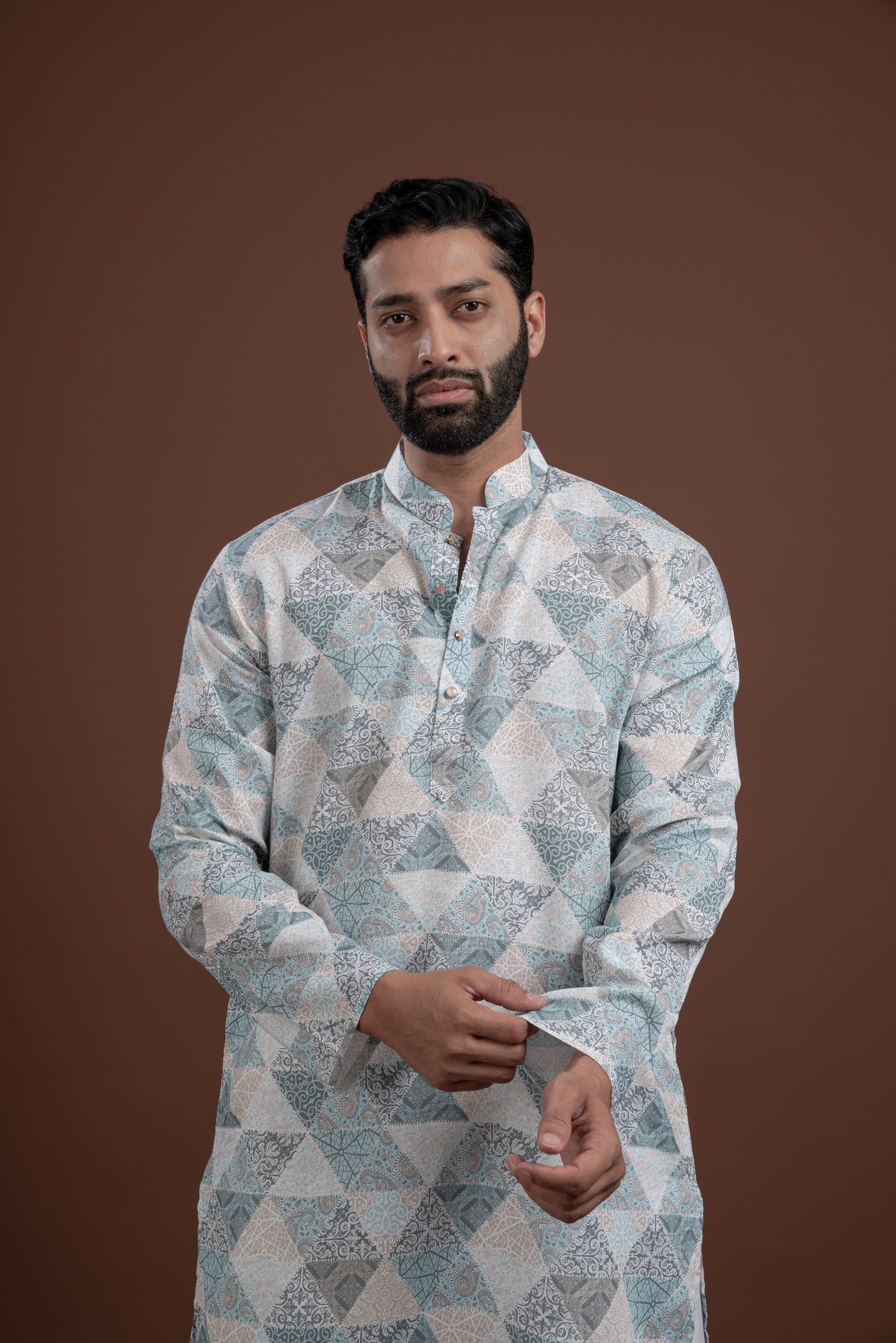 LINEN PRINTED KURTA