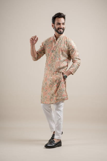 HEAVY TEXURIZED RAYON FOIL KURTA