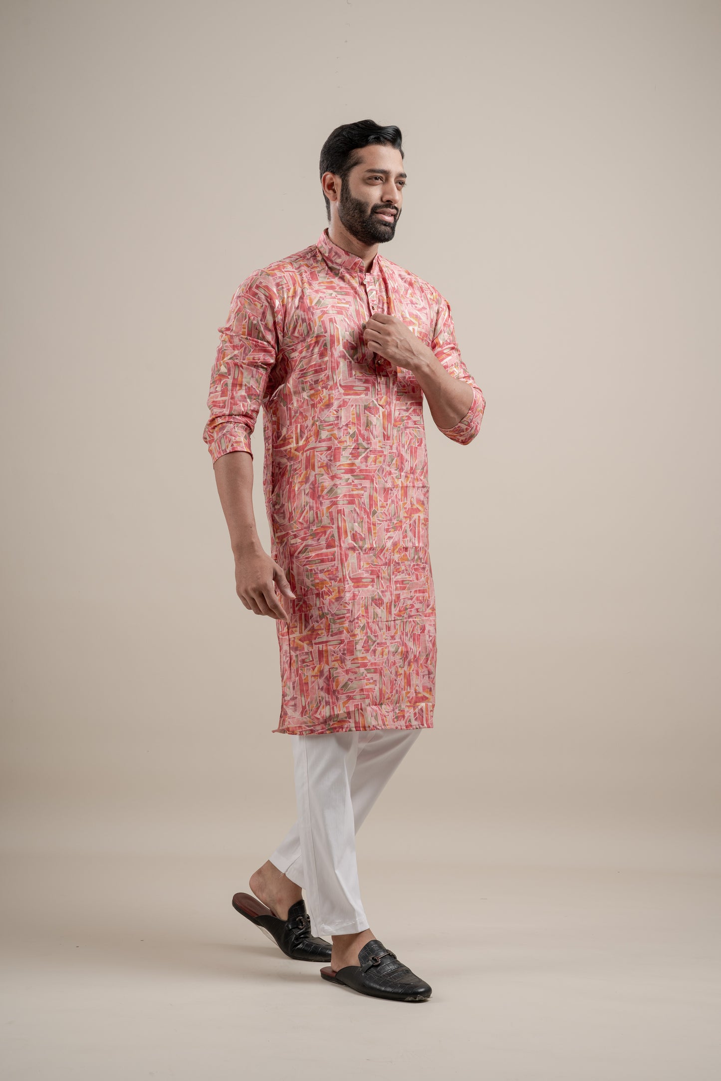 HEAVY TEXTURISED RAYON FOIL KURTA