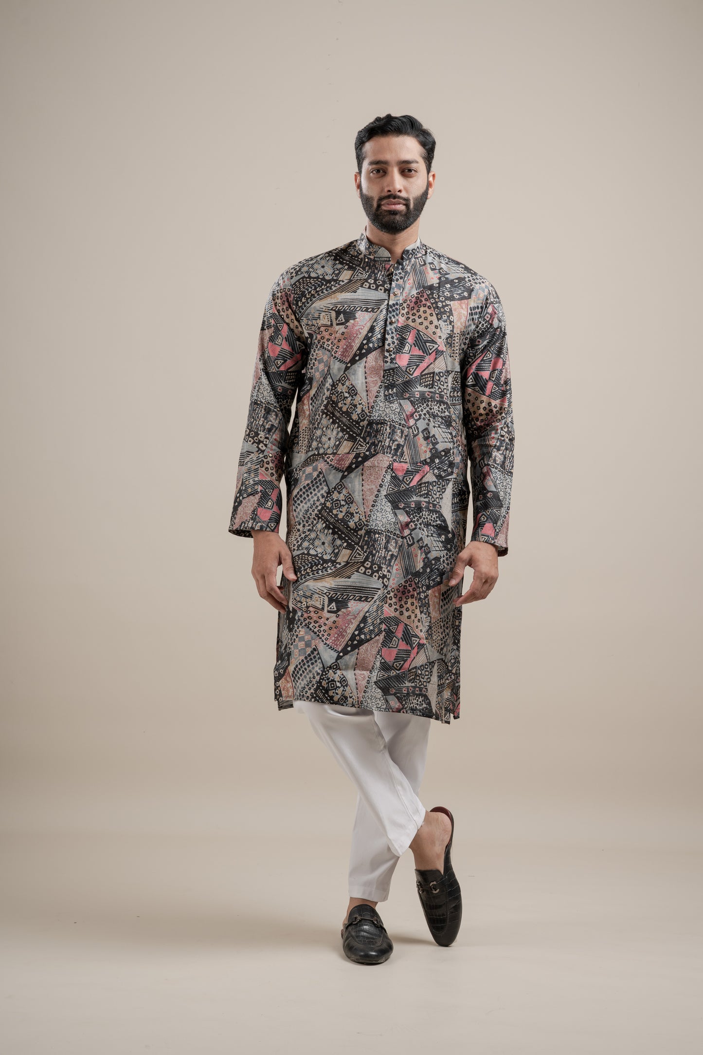 HEAVY TEXTURIZED RAYON FOIL KURTA