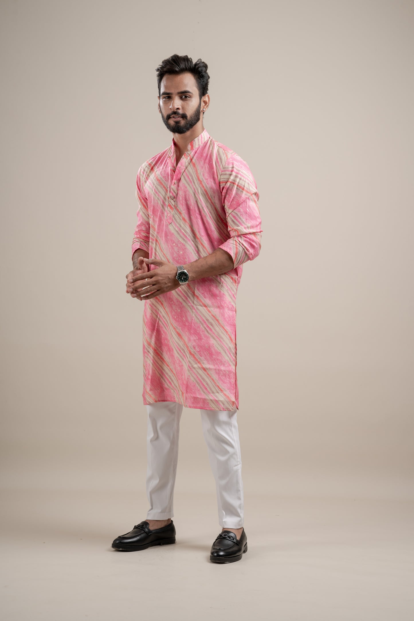 HEAVY TEXTURIZED RAYON FOIL KURTA