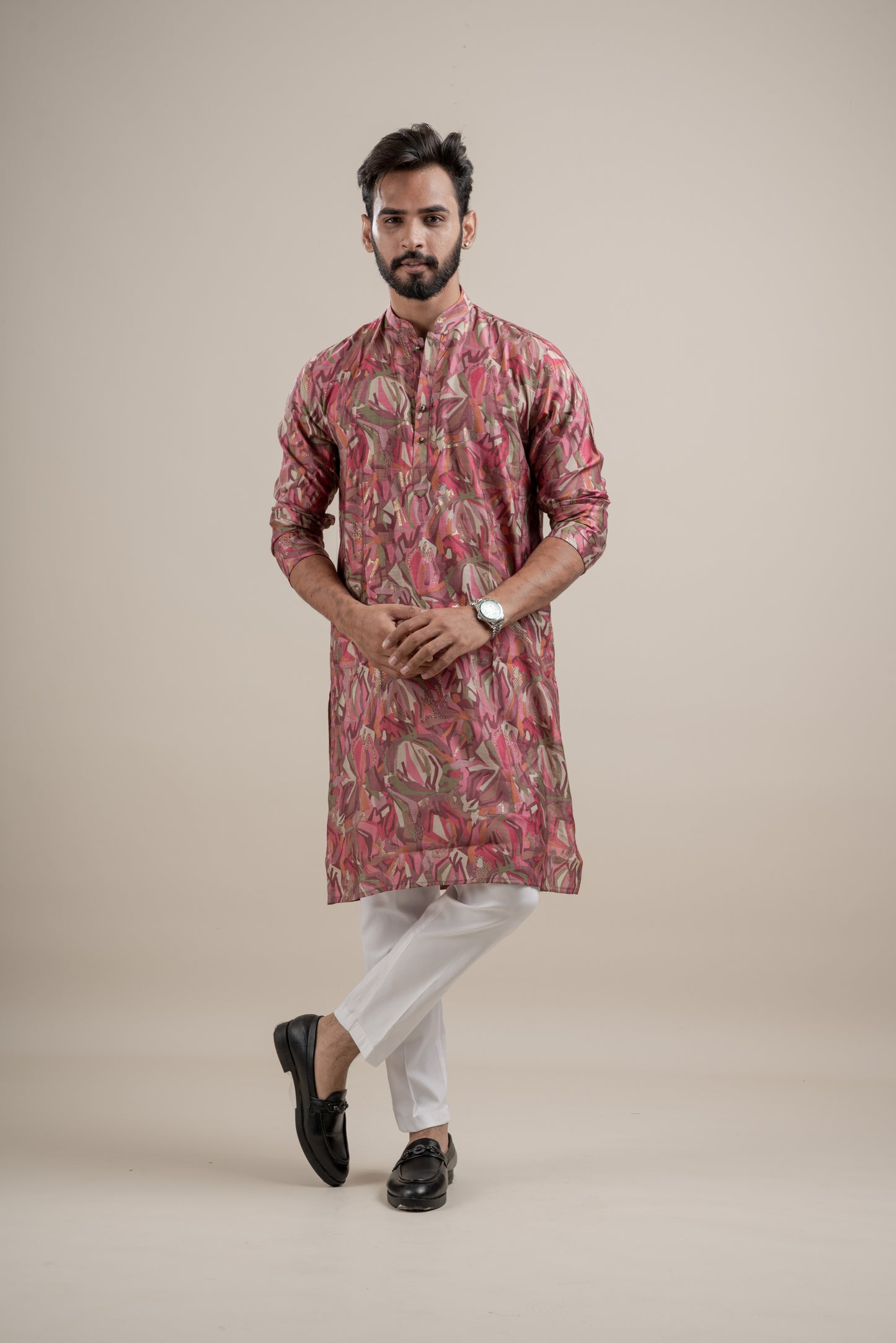 HEAVY TEXTURIZED RAYON FOIL KURTA