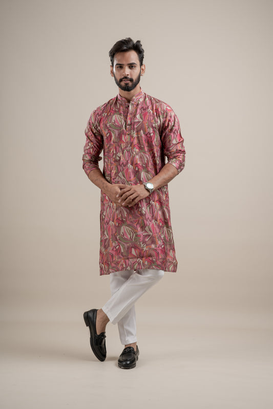 HEAVY TEXTURIZED RAYON FOIL KURTA