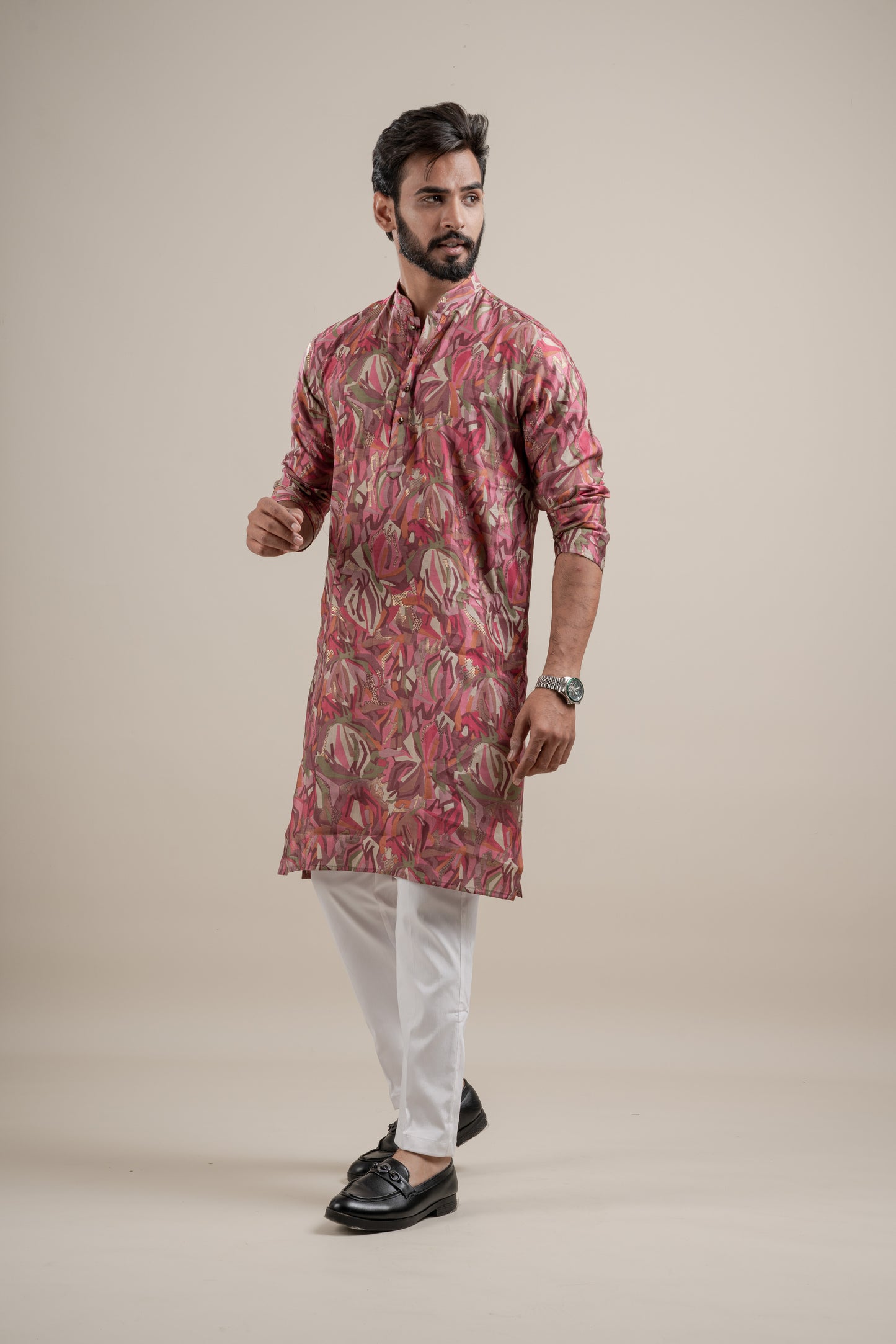 HEAVY TEXTURIZED RAYON FOIL KURTA