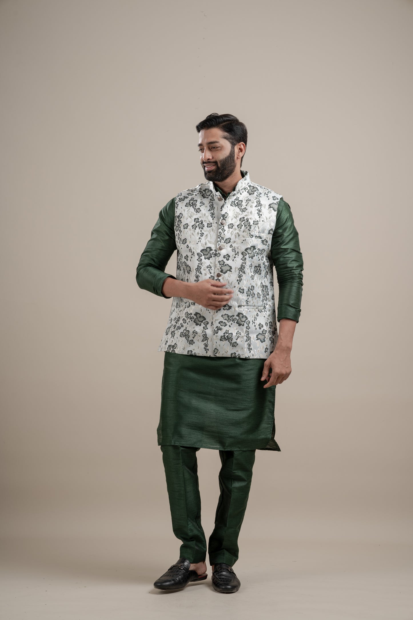 FLORAL COTI KURTA SET