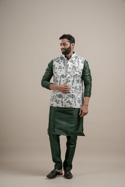 FLORAL COTI KURTA SET
