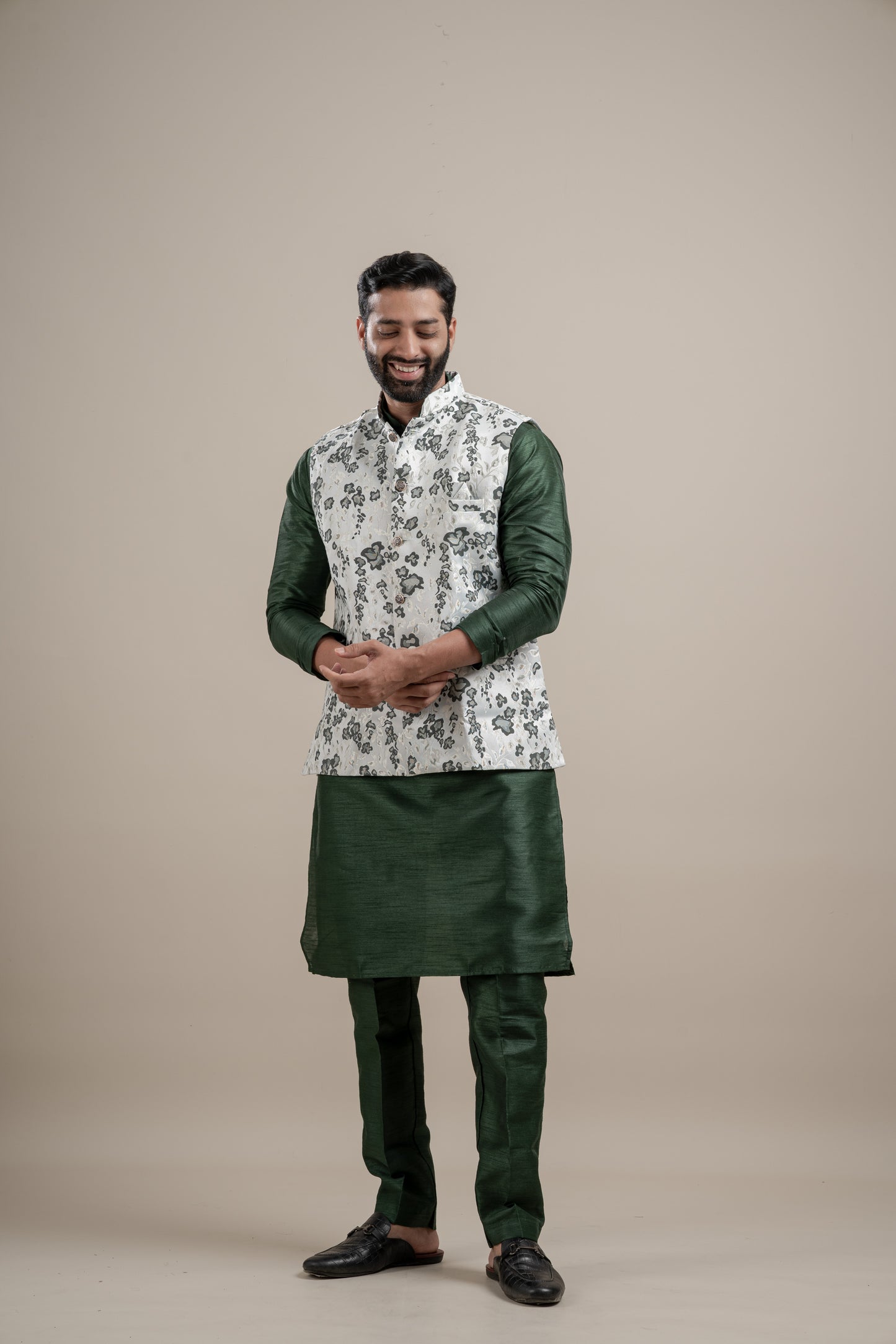 FLORAL COTI KURTA SET