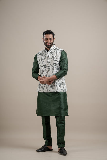 FLORAL COTI KURTA SET