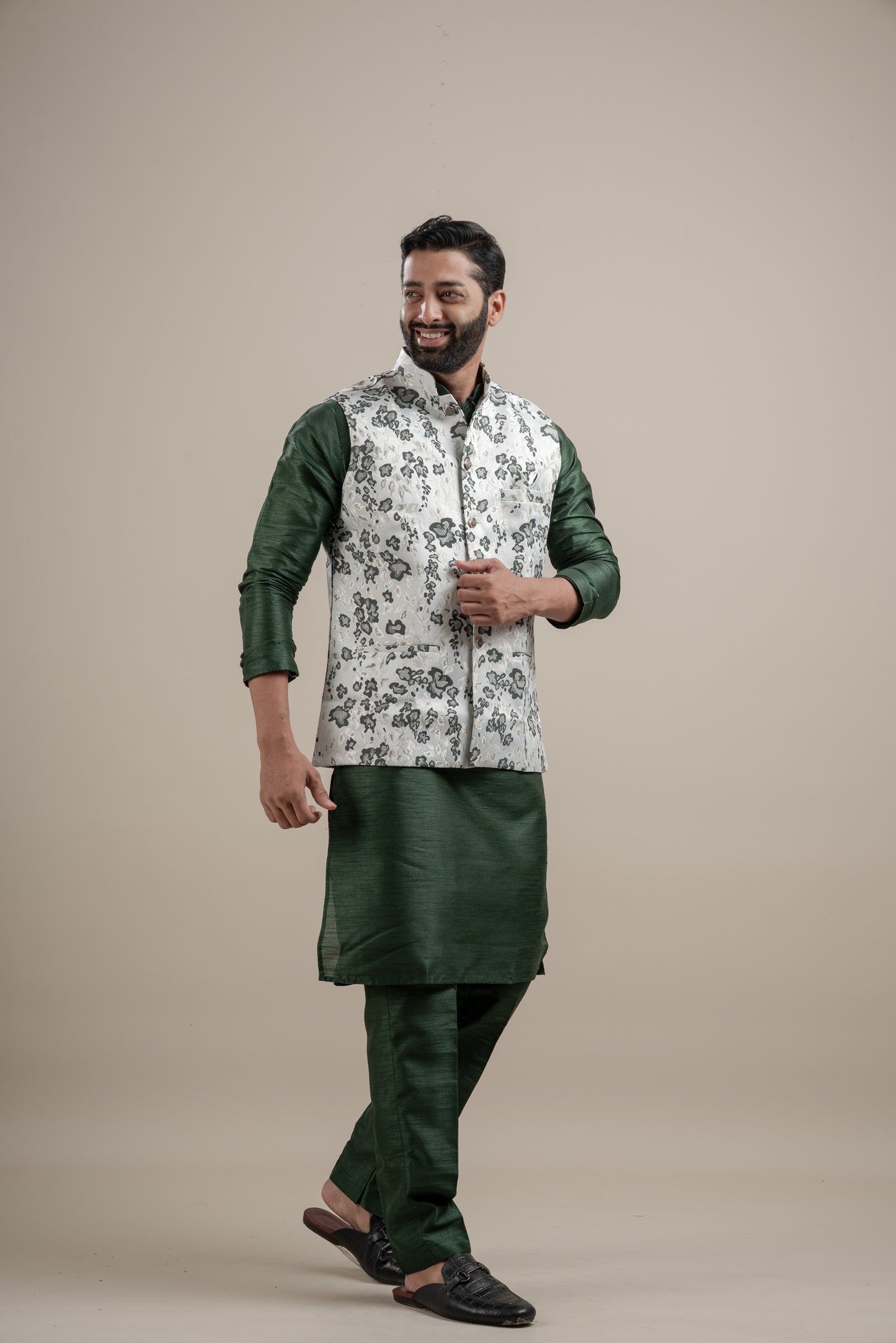 FLORAL COTI KURTA SET