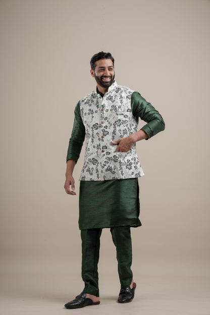 FLORAL COTI KURTA SET