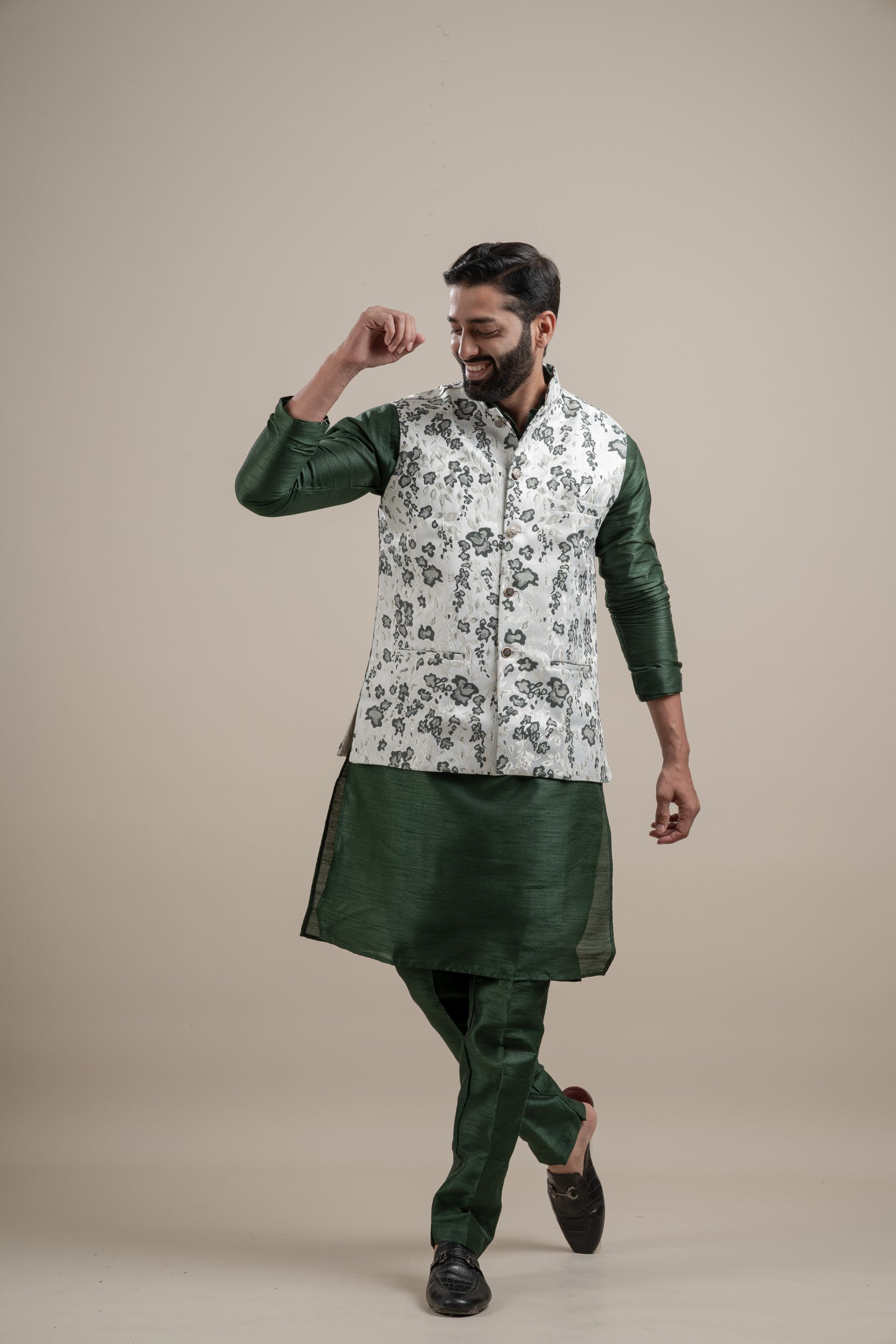 FLORAL COTI KURTA SET