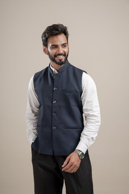 PLAIN BLACK NEHRU JACKET