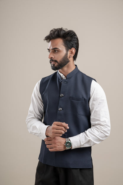 PLAIN BLACK NEHRU JACKET