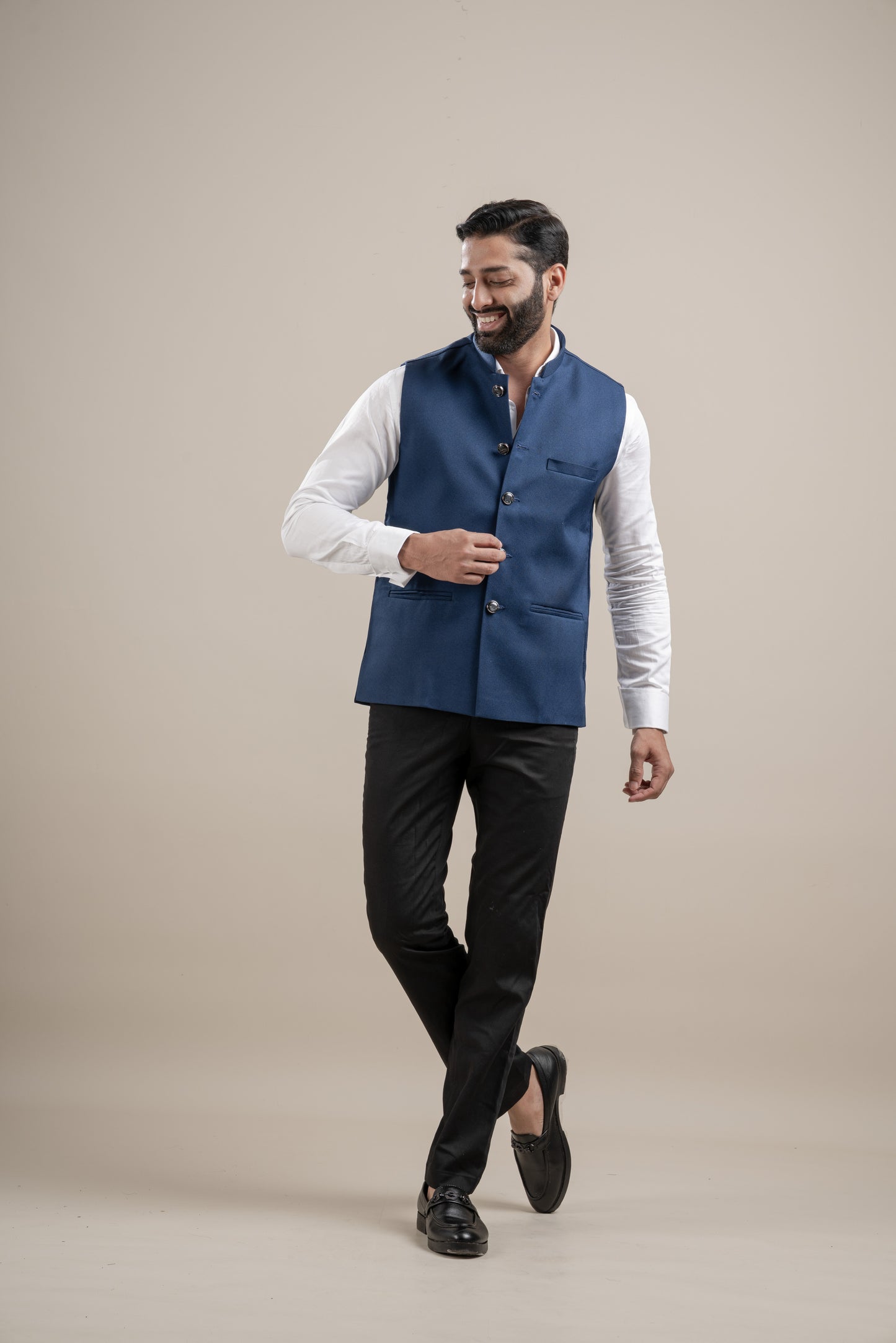 PLAIN ROYAL BLUE NEHRU JACKET